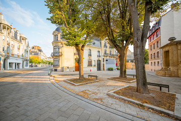 Street view in Reims city, France