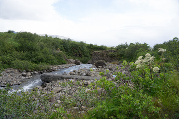 Wanderung zum Wasserfall Svartifoss im Vatnajökull-Nationalpark / Island