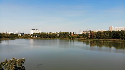 View of the river in Krasnodar.