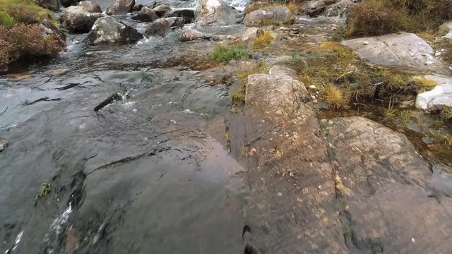 Famous Torc Waterfall at Connor Pass in Ireland