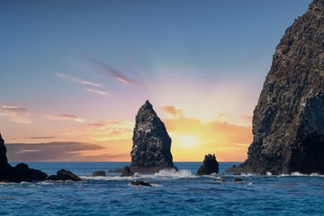 Rock near Anacapa Island, Channel Islands National Park, California - 225840464