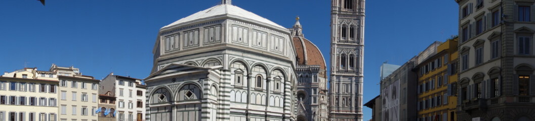 Panorama of Florence dome in Italy