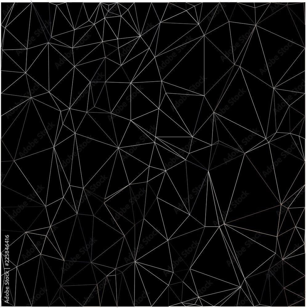 Poster wireframe polygonal abstract mesh. vector polygon which consist of triangles. geometric black backgr