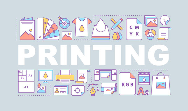 Printing word concepts banner