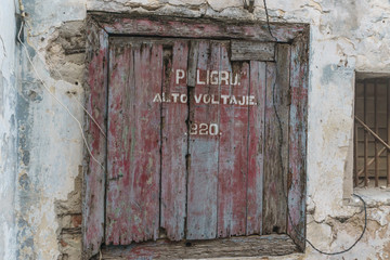 Habana, Cuba - January 09, 2017: old and abandoned neighborhood in cuba