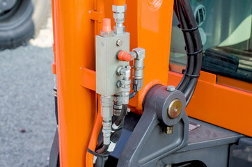 bracket for fixing the sticks from the bucket of the excavator