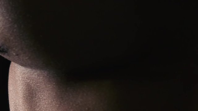 Bodybuilder Pecs Details in Macro
