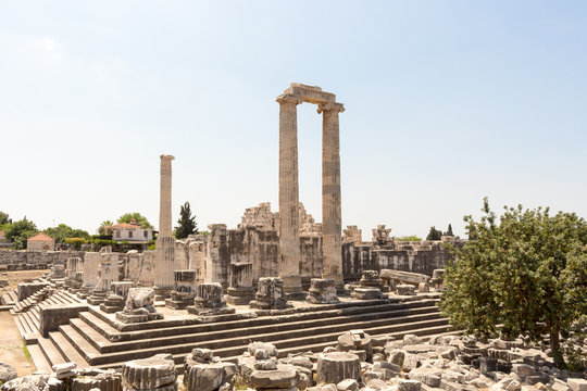 Temple of Apollo in antique city of Didyma,Turkey