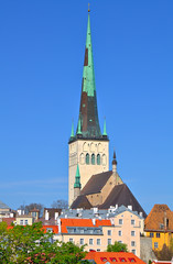 Fototapeta premium St. Olaf's church in Tallinn