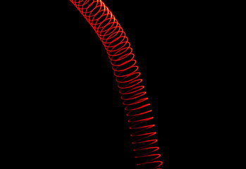 Red light tunnel spiral