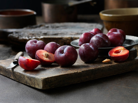 Fresh plums