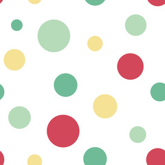 Polka dot seamless pattern, vector. Stylish texture with polka dot pattern © scifilullaby