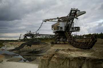 Fototapeta na wymiar mining crane