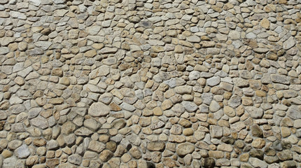 玉石を敷き詰めた背景素材