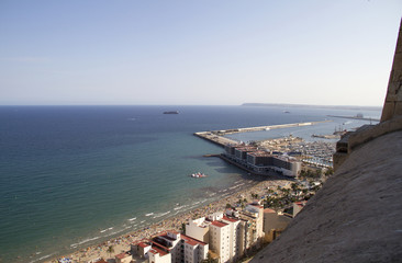 view of alicante castle