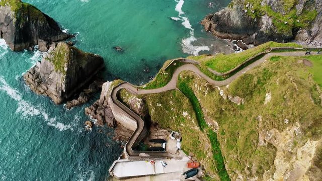 Ireland from above &ndash; Dunquin Pier on Dingle Peninsula