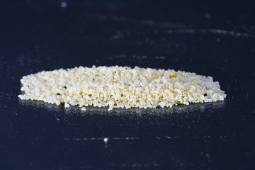 Ammonium ferrous sulfate, is a salt consisting of iron, ammonium and sulfate ions 
