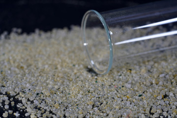 Ammonium ferrous sulfate, is a salt consisting of iron, ammonium and sulfate ions 
