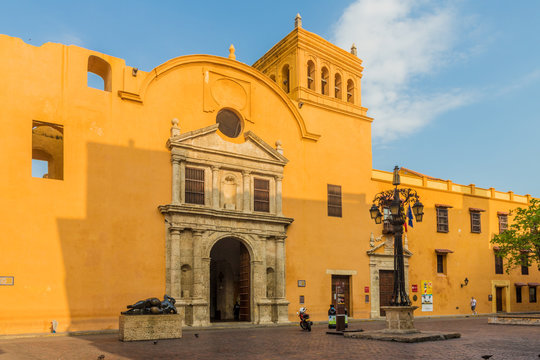 A typical view in cartagena in Colombia.