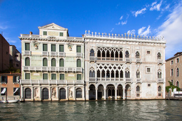 Fototapeta na wymiar Palace Ca' d'Oro, Venice