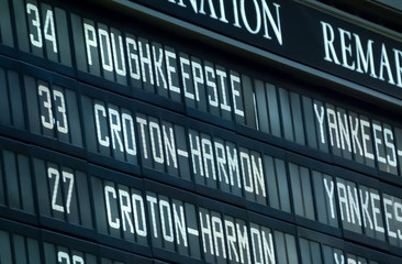 Fototapeta premium train departure board
