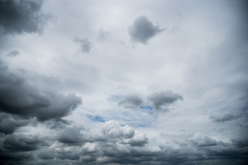 dark storm clouds with background,Dark clouds before a thunder-storm.