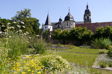Klostergarten und Türme Kloster Schöntal © Falko Göthel