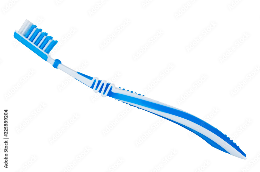 Wall mural toothbrush isolated on white background