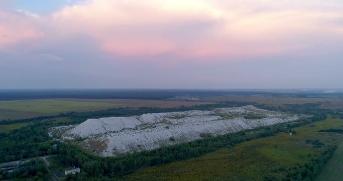 Azot, chemical waste, sunset, Rivne, Ukraine