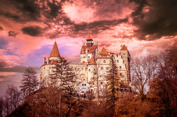 Bran Castle, Transylvania, Romania. A medieval building known as Castle of Dracula.