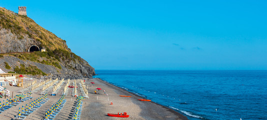 Tyrrhenian sea  beach, Campania, Italy