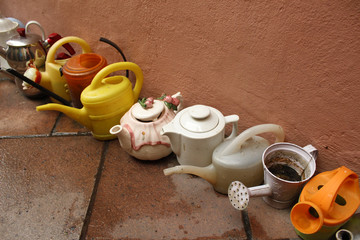 Разноцветные лейки