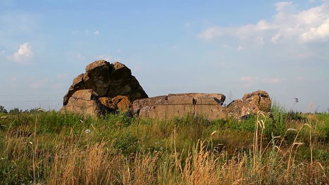 the old fortifications of the Second World, Military fortification, Military fortification on the field