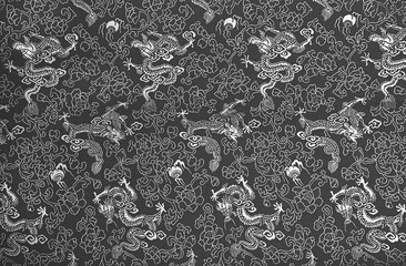 Texture of grey chinese silk