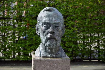 Fotobehang Büste Alfred Nobel in Geesthacht © traveldia