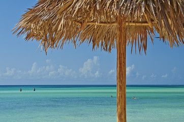 Beach and umbrella 092