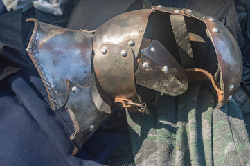 the iron glove of Knight sunny day