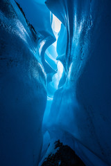 Fototapeta na wymiar Ice canyon on the Matanuska Glacier