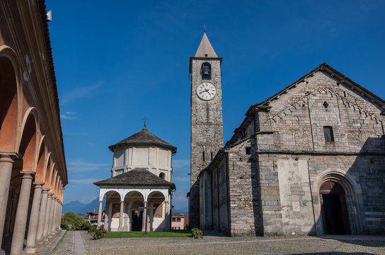 Church of Gervasio and Protasio at Baveno, on Lake maggiore, Piedmont, Italy