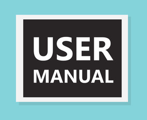 user manual concept- vector illustration