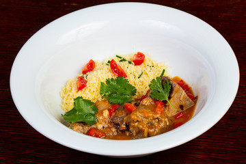 Lamb with couscous