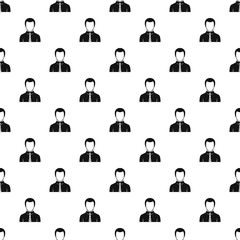 Businessman pattern seamless in simple style vector illustration