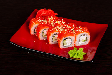 Japanese roll with crab