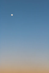 Full Moon Sunset Degrade