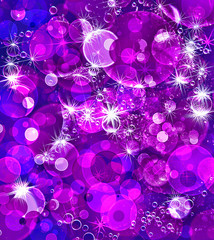 Purple and blue defocused bokeh pattern wallpaper.