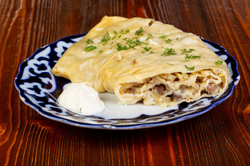 Traditional uzbek Hanum