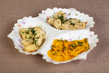 Russian traditional dumplings