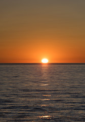 Sunset over Lummi Bay, Washington, USA.