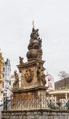 Holy Trinity column -  monument by  sculptor Oswald Josef Wenda in the historical centre of Karlovy Vary