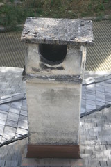 Kamin auf dem Dach